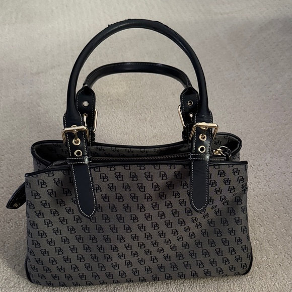 Black and Gray Dooney & Bourke Designer Handbag